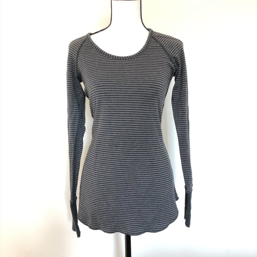 Lululemon Grey Reversible Long Sleeve Top